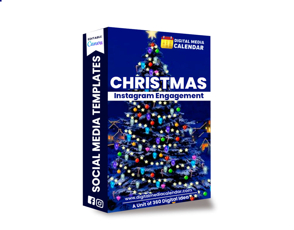30 Christmas Instagram Engagement Booster Posts Canva Templates