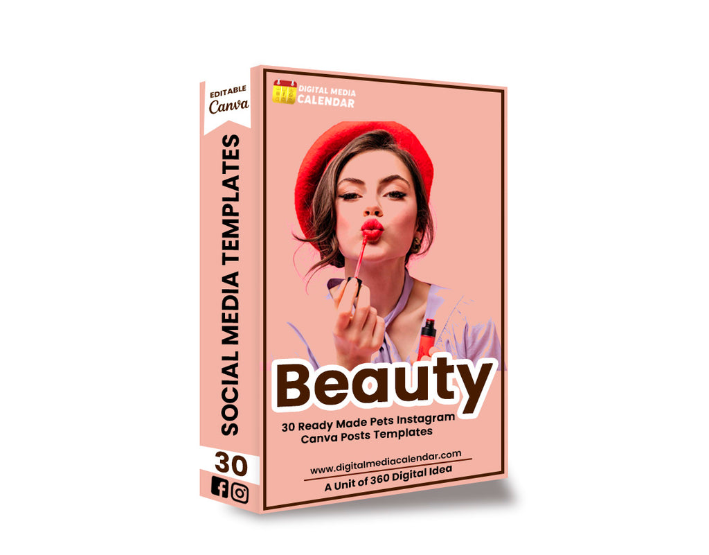 30 Makeup Instagram Engagement Posts Canva Templates